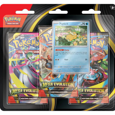 Pokémon TCG: Mega Evolution 3 Pack Blister [Psyduck]