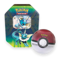 Pokemon TCG: Vaporeon-GX Tin & Poké Ball Tin + 10" Winking Pikachu Squishmallow Bundle