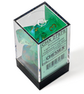 Chessex Borealis Polyhedral Light Green/Gold Luminary 7-Die Set