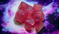 Chessex Borealis Polyhedral Pink/silver Luminary 7-Die Set
