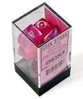 Chessex Borealis Polyhedral Pink/silver Luminary 7-Die Set