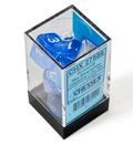 Chessex Borealis Polyhedral Sky Blue/white 7-Die Set