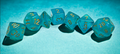 Chessex Borealis Polyhedral Teal/gold Luminary 7-Die Set