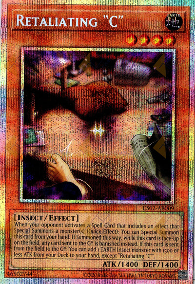ES02-AE009 Retaliating C (Prismatic Secret Rare)