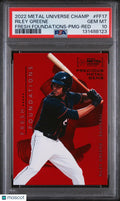 Riley Greene PMG PSA 10 Fresh Foundations /100 2022 Metal Universe Champions Red