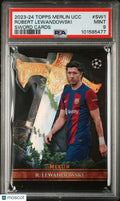 Robert Lewandowski PSA 9 Sword Cards 2023-24 23-24 Topps Merlin UCC