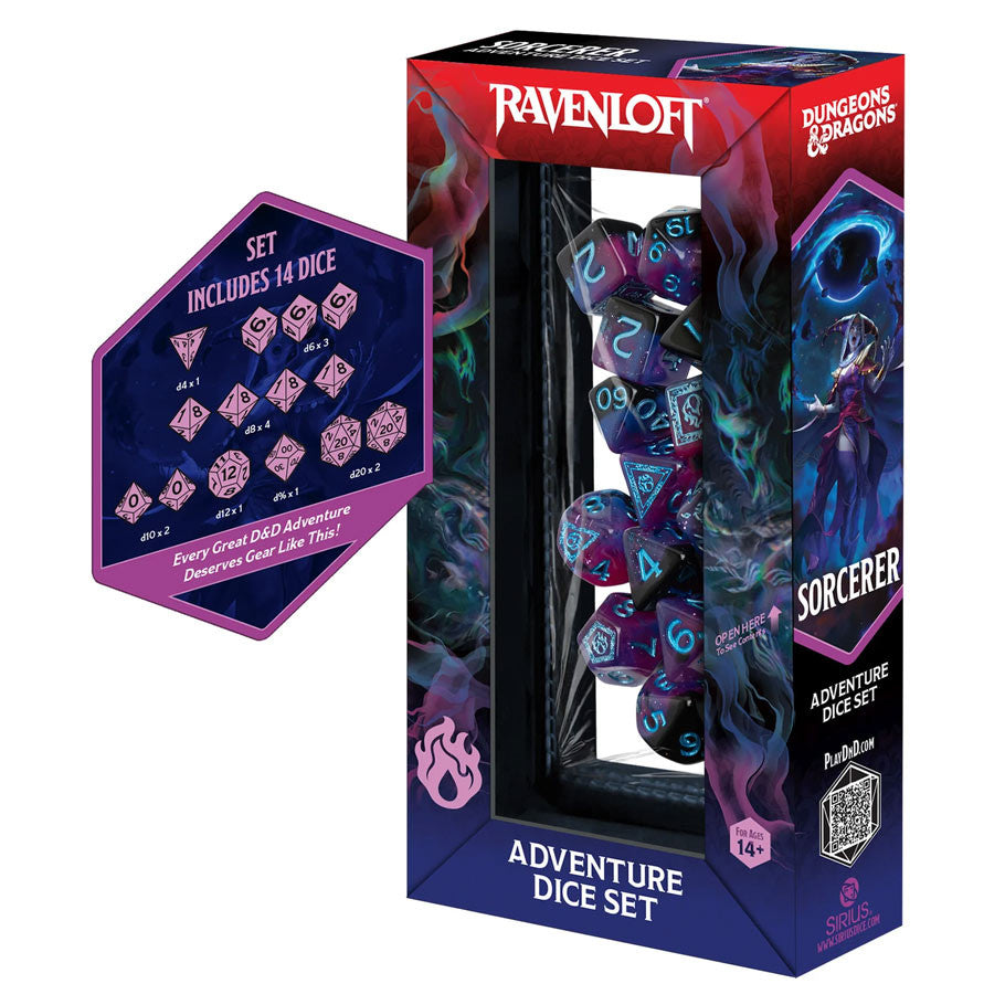 Dungeons & Dragons Adventure Dice Set - Sorcerer (Purple)
