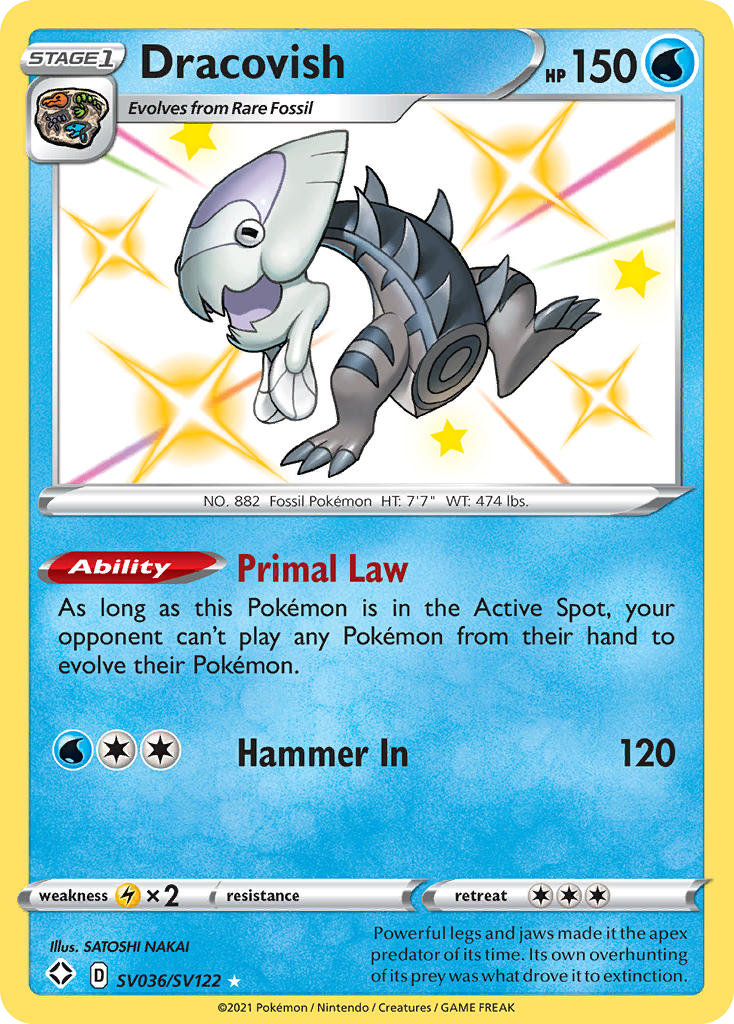 Dracovish Sv036 122 Shiny Vault Holofoil