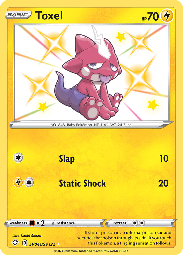 Toxel Sv041 122 Shiny Vault Holofoil