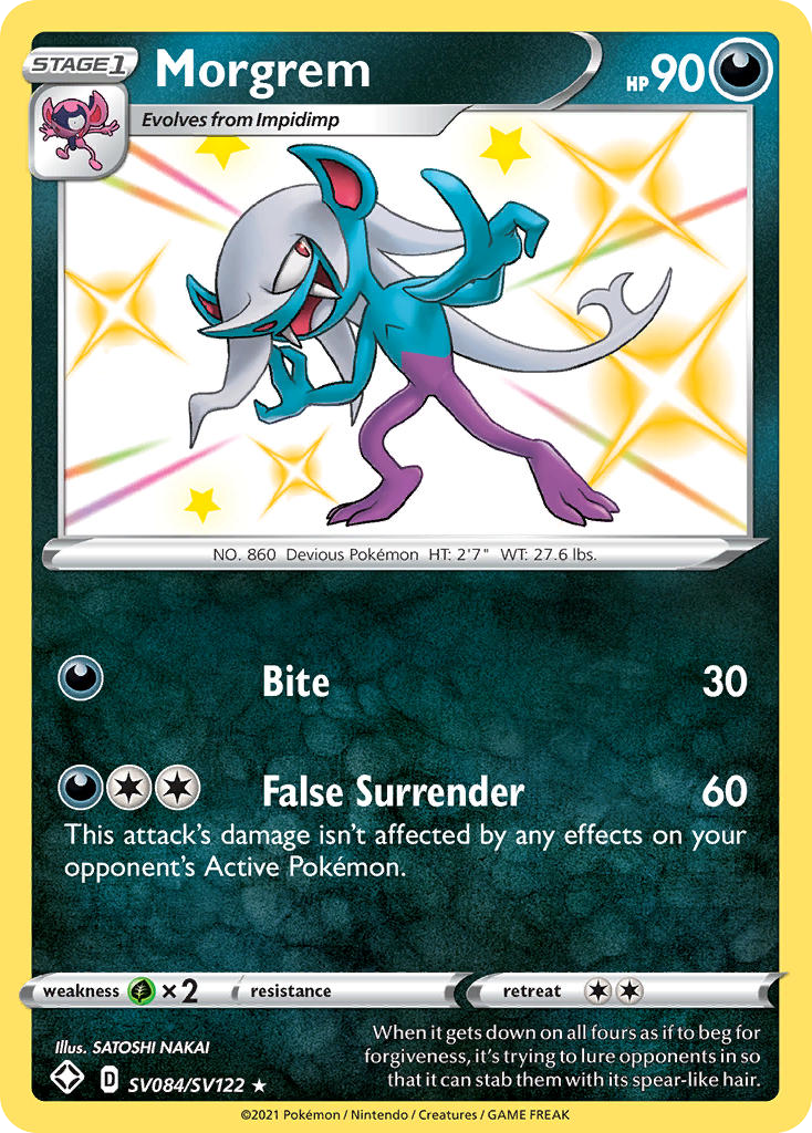 Morgrem Sv084 122 Shiny Vault Holofoil