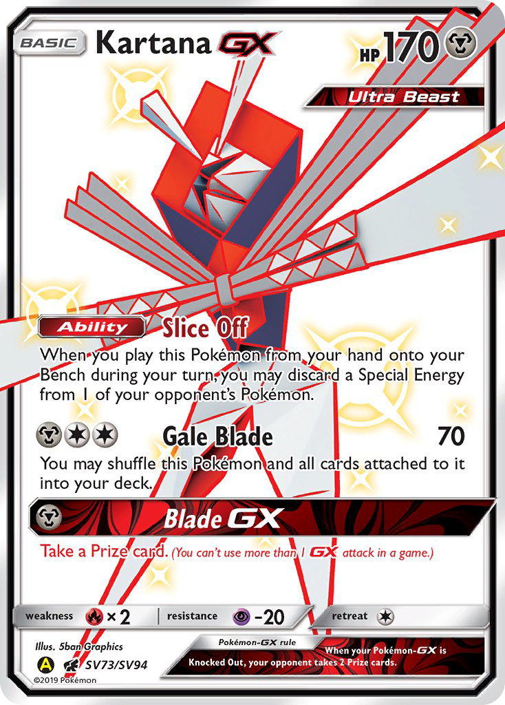 Kartana Gx Sv73 94 Shiny Vault Holofoil