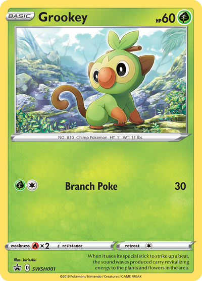 Grookey Swsh001 298 Swsh Black Star Promos Holofoil