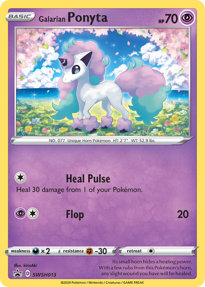 Galarian Ponyta Swsh013 298 Swsh Black Star Promos Holofoil