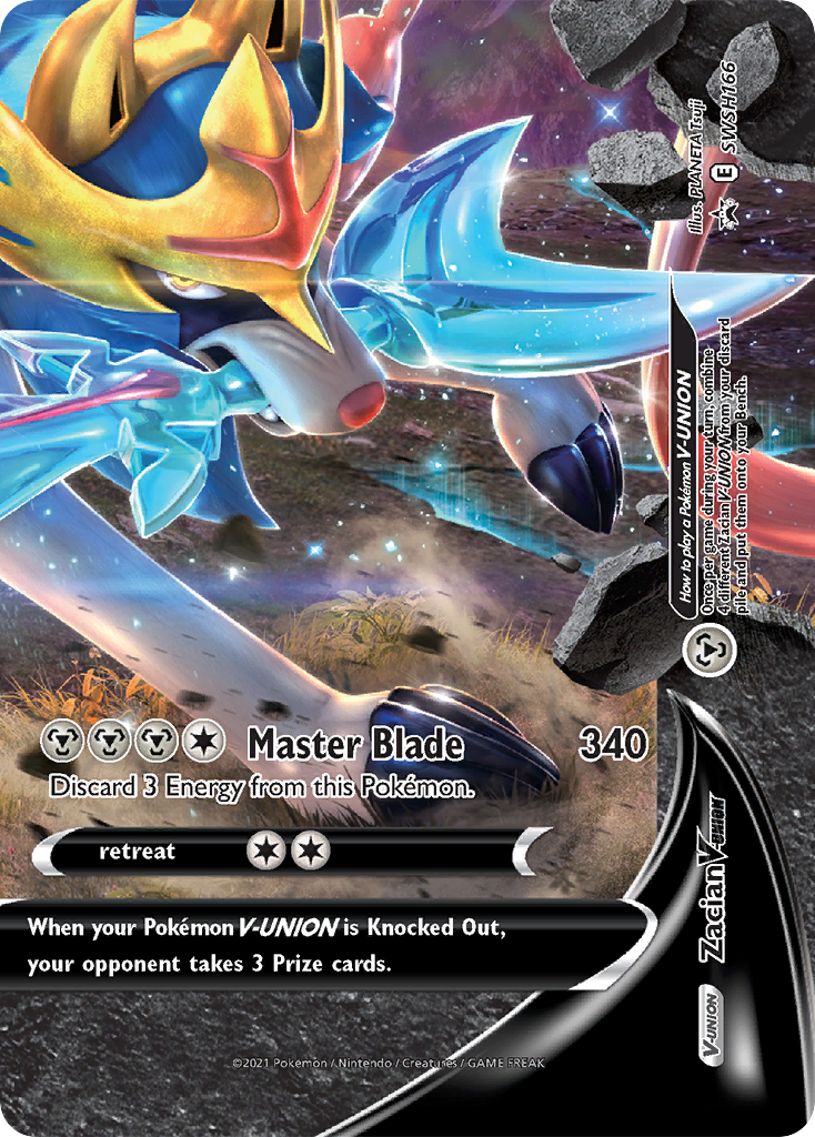Zacian V Union Swsh166 298 Swsh Black Star Promos Holofoil