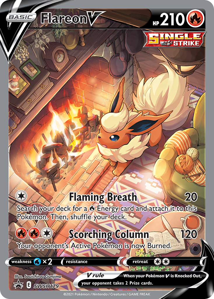 Flareon V Swsh179 298 Swsh Black Star Promos Holofoil