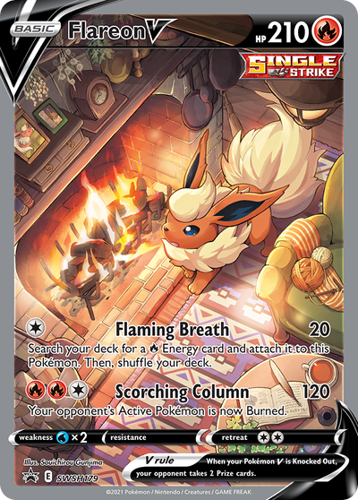 Flareon V Swsh179 298 Swsh Black Star Promos Holofoil