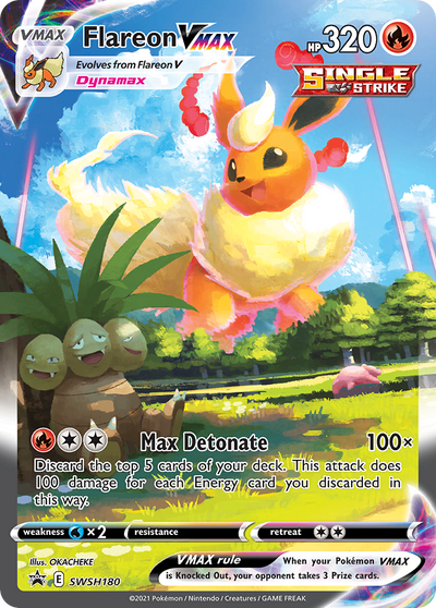 Flareon Vmax Swsh180 298 Swsh Black Star Promos Holofoil