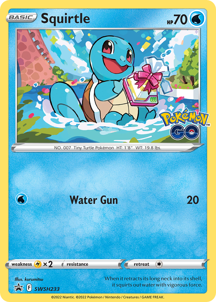 Squirtle Swsh233 298 Swsh Black Star Promos Holofoil