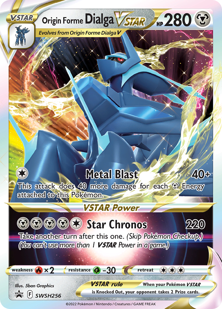 Origin Forme Dialga Vstar Swsh256 298 Swsh Black Star Promos Holofoil