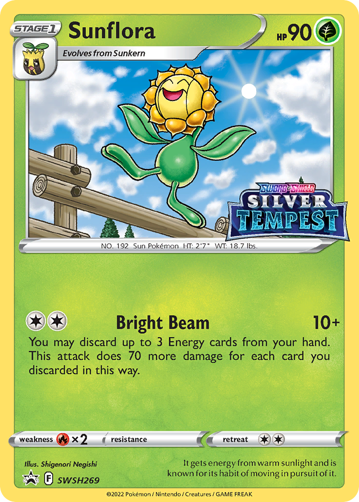 Sunflora Swsh269 298 Swsh Black Star Promos Holofoil