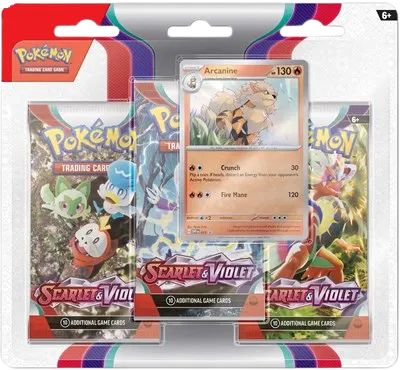 Pokémon TCG: Scarlet & Violet 3-Pack Blister [Arcanine]
