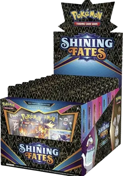 Pokémon TCG: Shining Fates Mad Party Pin Collection Box Display