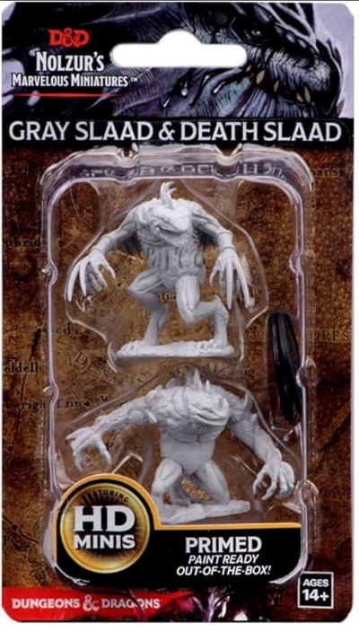 Dungeons & Dragons: Nolzur's Marvelous Unpainted Miniatures - W05 Grey Slaad & Death Slaad