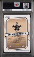 Spencer Rattler PSA 10 RC Rookie Auto /299 Donruss The Rookies 2024