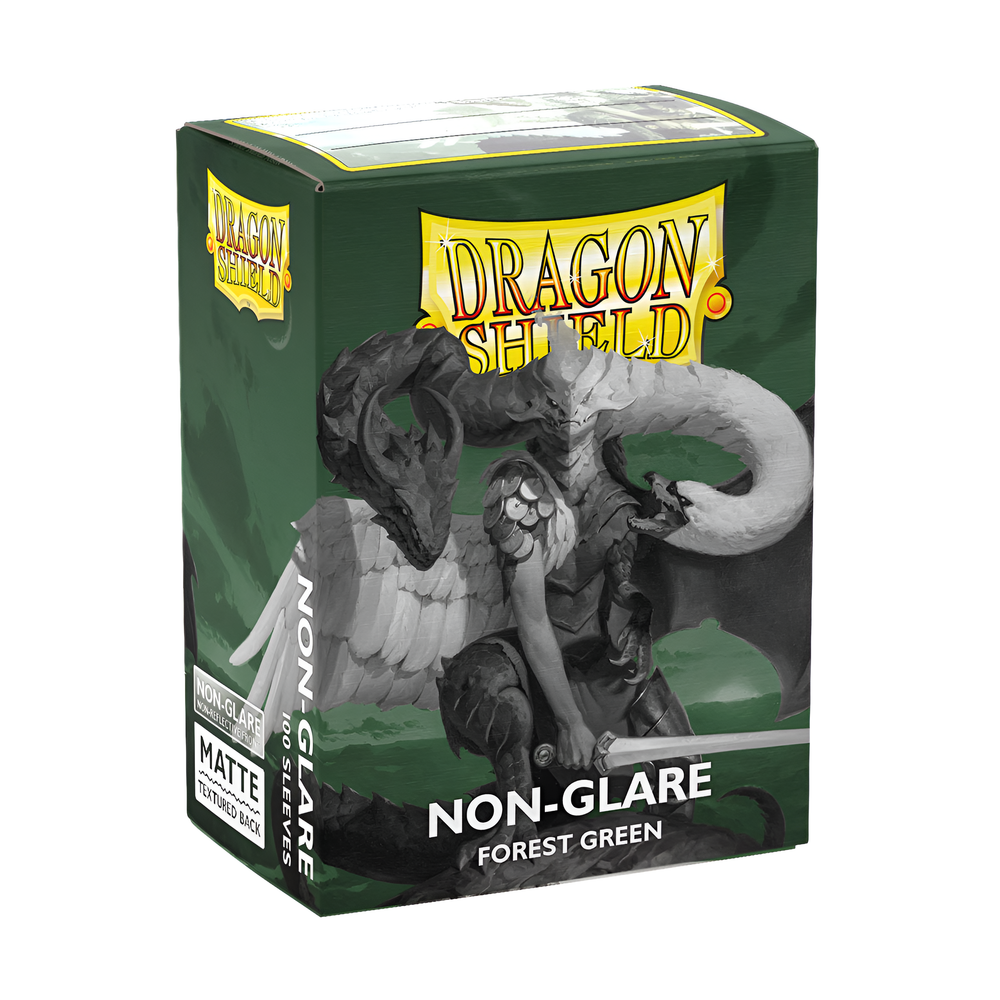 Dragon Shield Sleeves: Standard- Matte Non-Glare Forest Green (100ct)