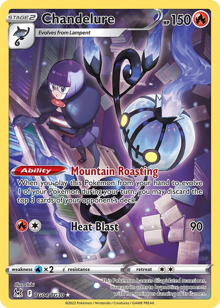 Chandelure Tg04 30 Lost Origin Trainer Gallery Holofoil