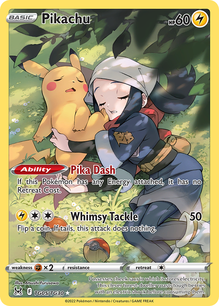 Pikachu Tg05 30 Lost Origin Trainer Gallery Holofoil