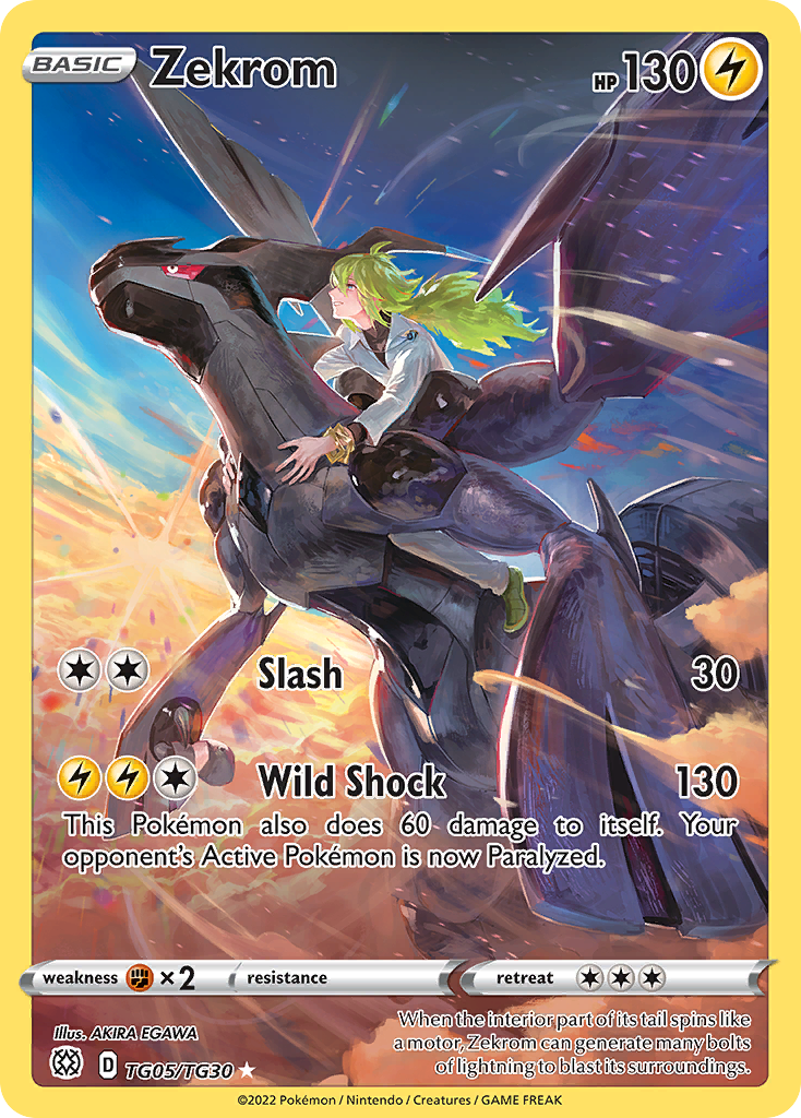 Zekrom Tg05 30 Brilliant Stars Trainer Gallery Holofoil