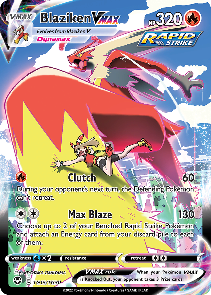 Blaziken Vmax Tg15 30 Silver Tempest Trainer Gallery Holofoil