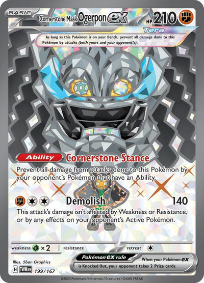 Cornerstone Mask Ogerpon ex - 199/167 - SV06: Twilight Masquerade