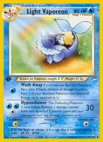 Light Vaporeon - Neo Destiny