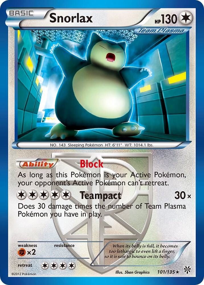 Snorlax (Team Plasma) - Plasma Storm