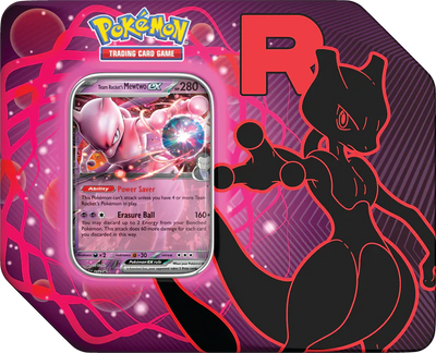 Pokémon TCG: Team Rocket Tin [Team Rocket's Mewtwo ex]