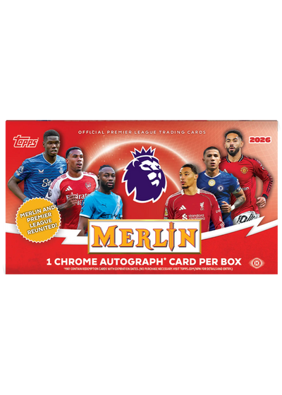 2025-26 Topps Merlin English Premier League Soccer Hobby Box