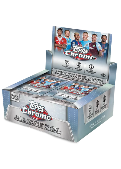 2025-26 Topps Chrome UEFA Soccer Champions League Jumbo Box