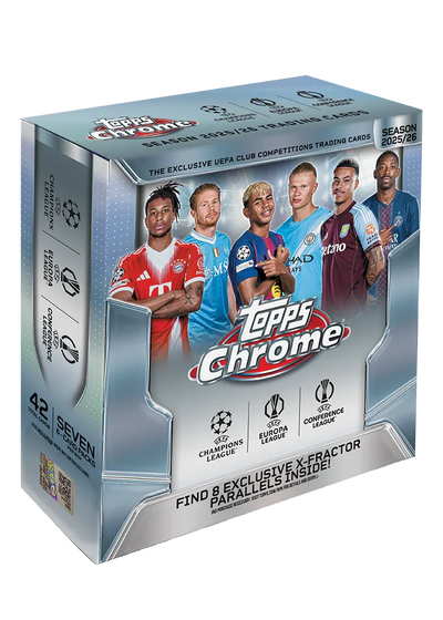 2025-26 Topps Chrome UEFA Champions League Mega Box