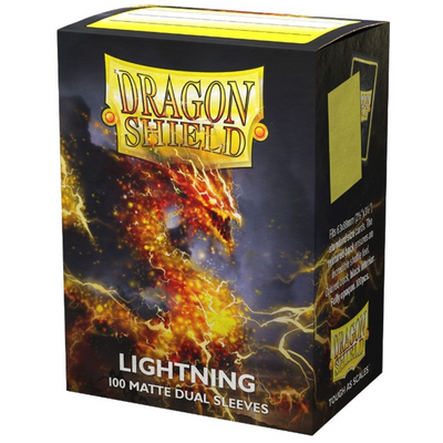 Dragon Shield Sleeves: Standard Matte Dual 100 Count - LIGHTNING