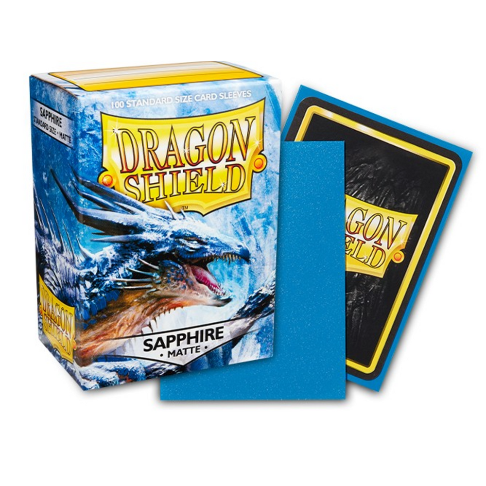 Dragon Shield Sleeves: Standard Matte Dual 100 Count - SAPPHIRE