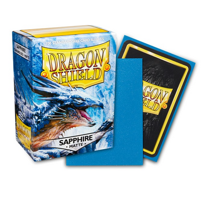 Dragon Shield Sleeves: Standard Matte Dual 100 Count - SAPPHIRE