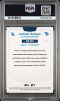 2024 Topps - Shohei Ohtani 50/50 - HR #21 - Blue Refractor - Limited to /150 - #37- PSA Graded Card