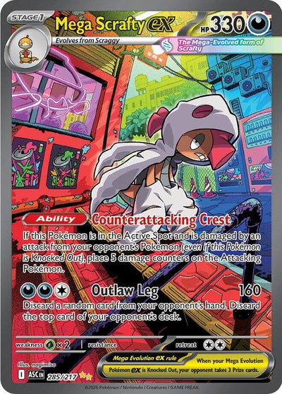 Mega Scrafty ex - 285/217 - ME: Ascended Heroes