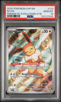 2025 POKEMON PRISMATIC EVOLUTIONS ETB PROMO EEVEE #173 PSA 10