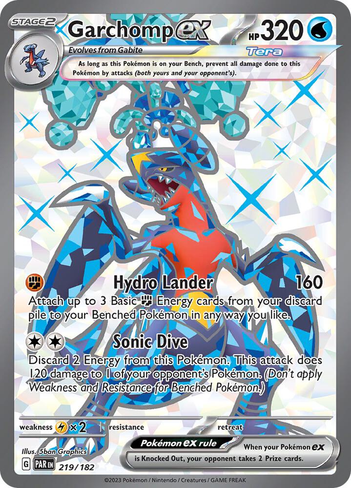Garchomp ex - 219/182 - SV04: Paradox Rift