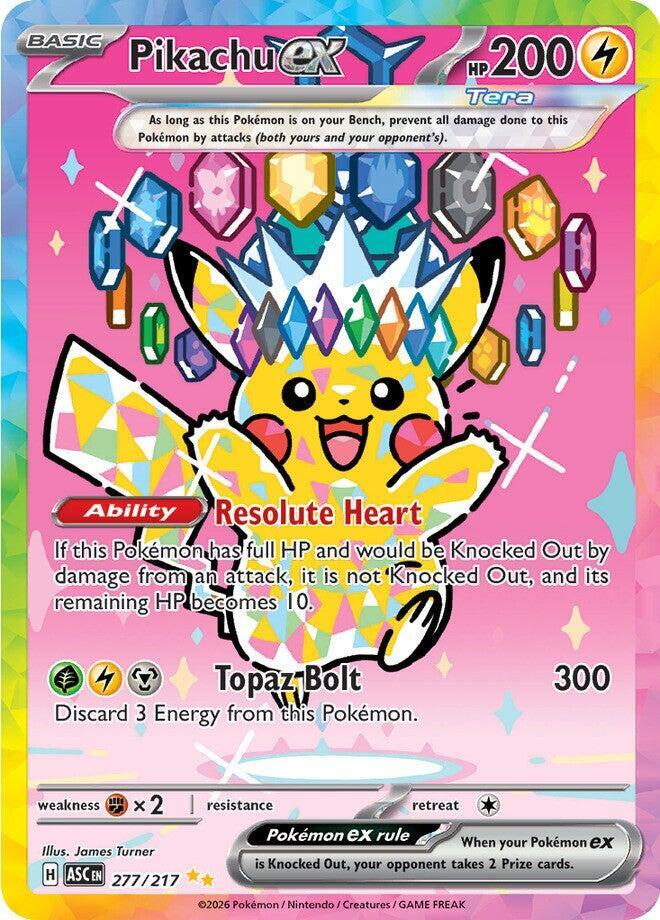 Pikachu ex - 277/217 - ME: Ascended Heroes