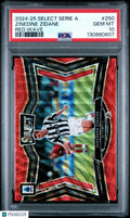 Zinedine Zidane Red Wave PSA 10 2024-25 Panini Select Serie A POP 1