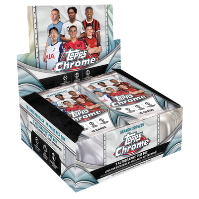 2024/25 Topps UEFA Club Competitions Chrome Soccer Jumbo Box